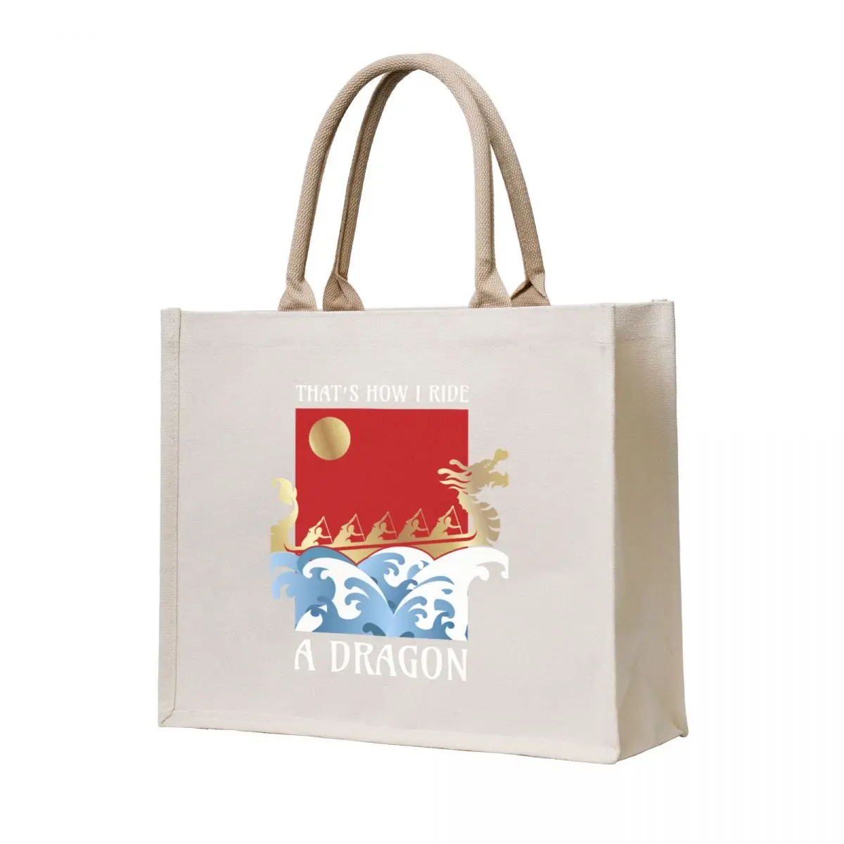 

How Ride A Dragon Dragonboat Dragonboat Tote Bag cloth bag woman bag luxury women reusable shopping bags