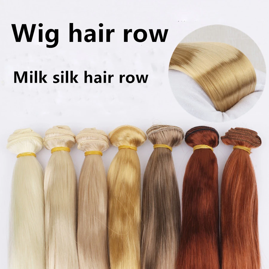 BJD doll hair row is suitable for 1/3 1/4 1/6 sizeDIY milk wire hair row hair piece hair wire hair transplant doll accessories