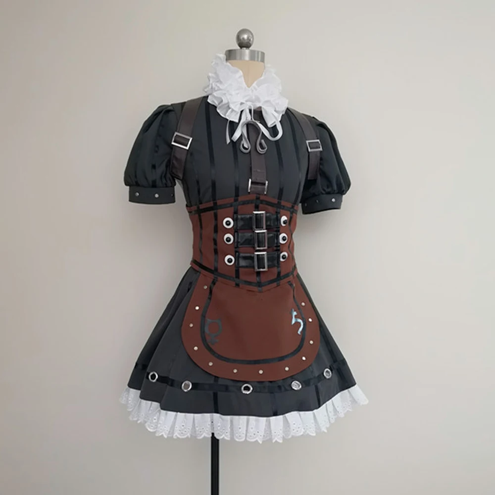 New Alice Madness Returns Cosplay Costume Alice Steam Dress Outfit Halloween Party Costumes for Women Men