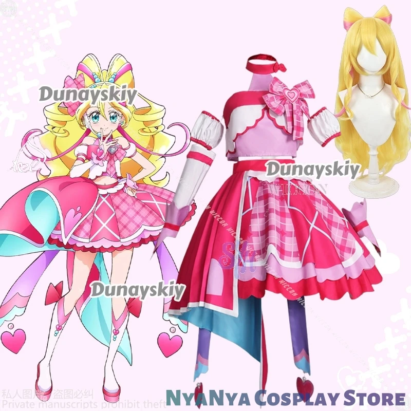 You And Idol Precure Cure Idol dulce uniforme Cosplay encantador vestido de Lolita disfraz Halloween carnaval fiesta traje