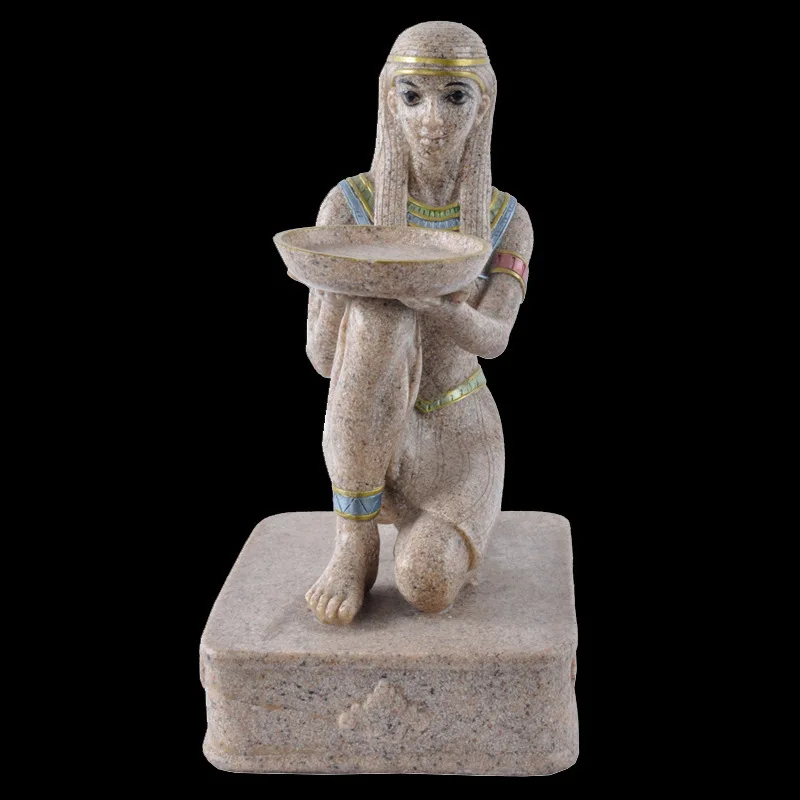 

Sandstone handicrafts, resin home style ornaments, Egyptian beauties, creative gifts, candle holders