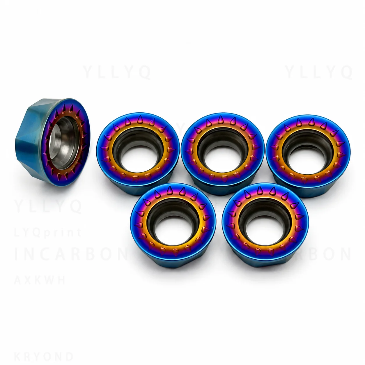 RPMT10T3MOE-JS KT7030 Colorful Carbide Inserts High Hardness RPMT10T3 for CNC Lathe Turning Milling Cutter Tools