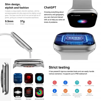 पुरुषों और महिलाओं की स्मार्टवॉच iWatch सीरीज़ 8/9/10 अल्ट्रा के लिए उपयुक्त नया संस्करण 10 best sales अल्ट्रा 9 - №7