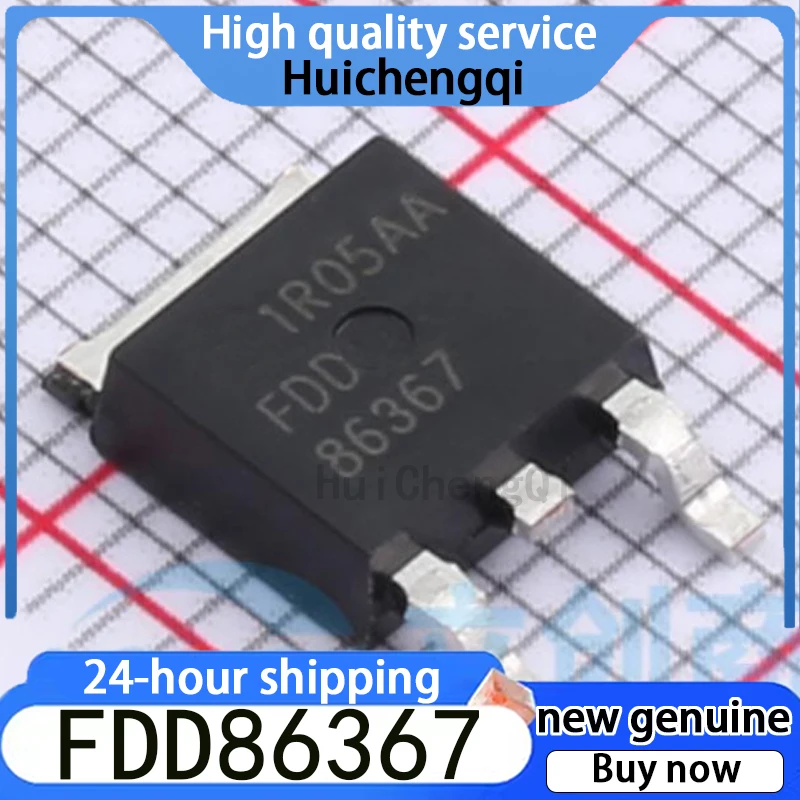 5PCS Original Genuine FDD86367 TO-252 Screen Printed FDD86367 N-channel MOSFET 100A 80V