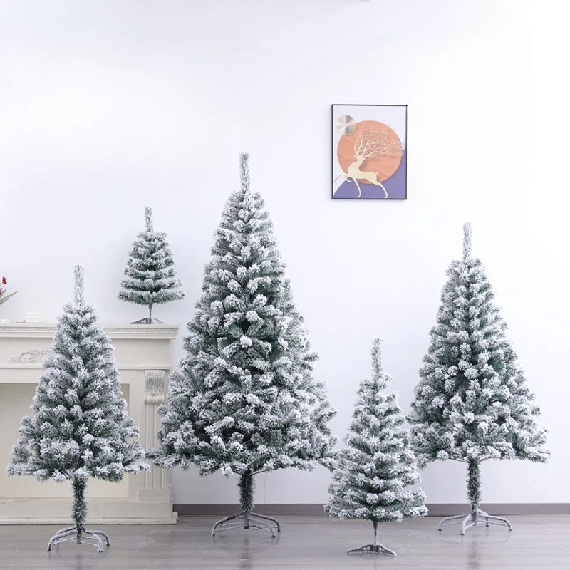 Artificial Snow Flocked Christmas Tree Mini Xmas Tree for Home Holiday Party Decoration