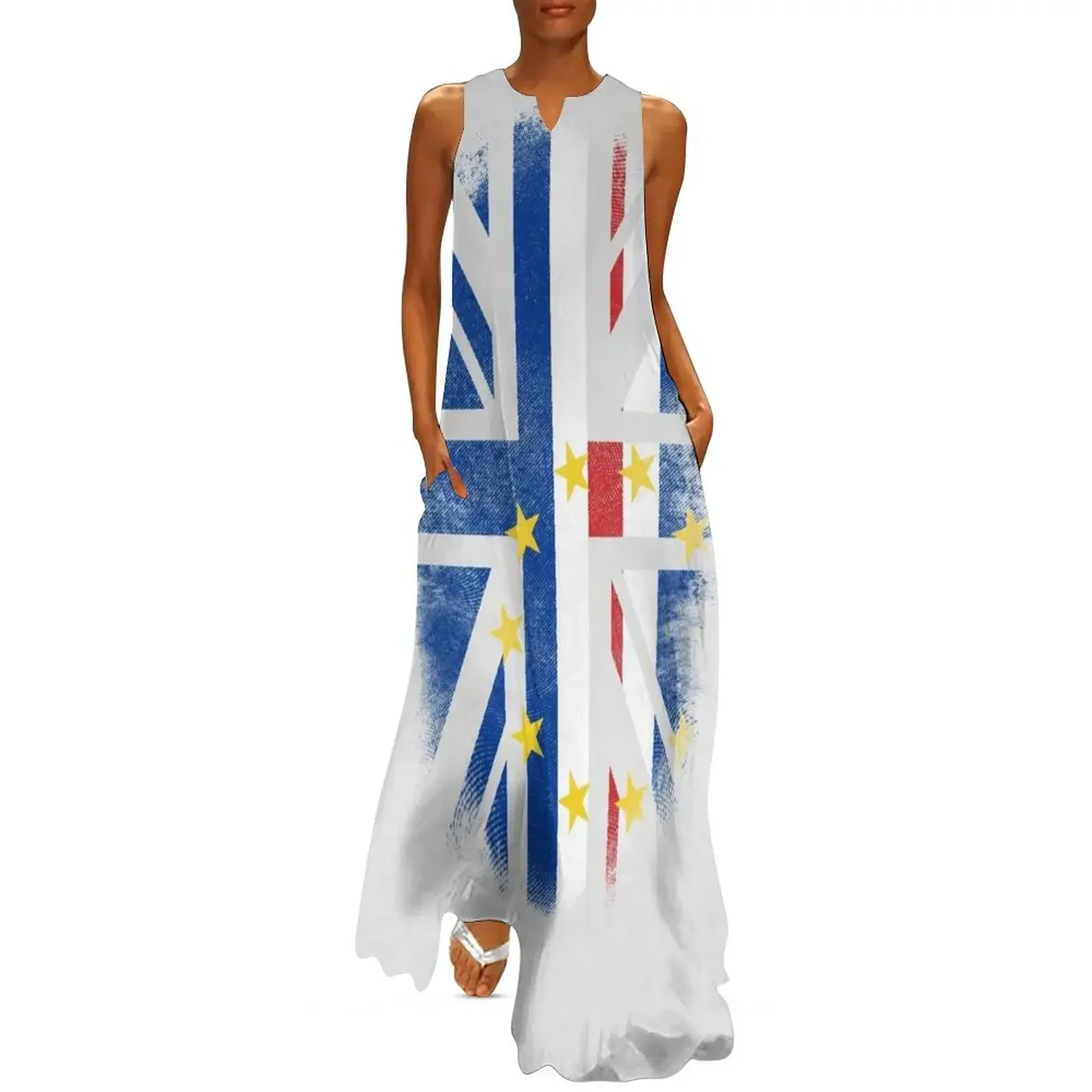 

British Cabo Verdean Flag - Cape Verde and UK Pride T-Shirt Long Dress Cocktail of dresses Dress