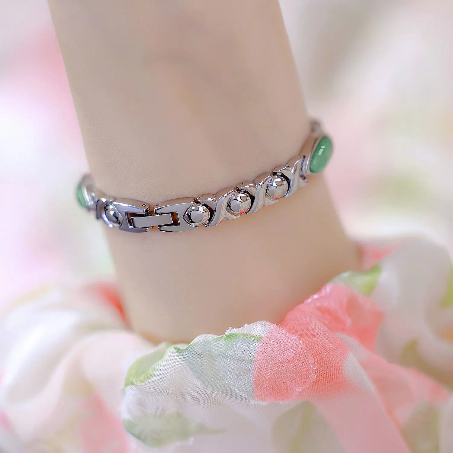 2025 정품 여성 시계 자연 Dongling 돌 Hetian 옥 방수 체인 팔찌 시계 숙녀 패션 석영 손목 시계