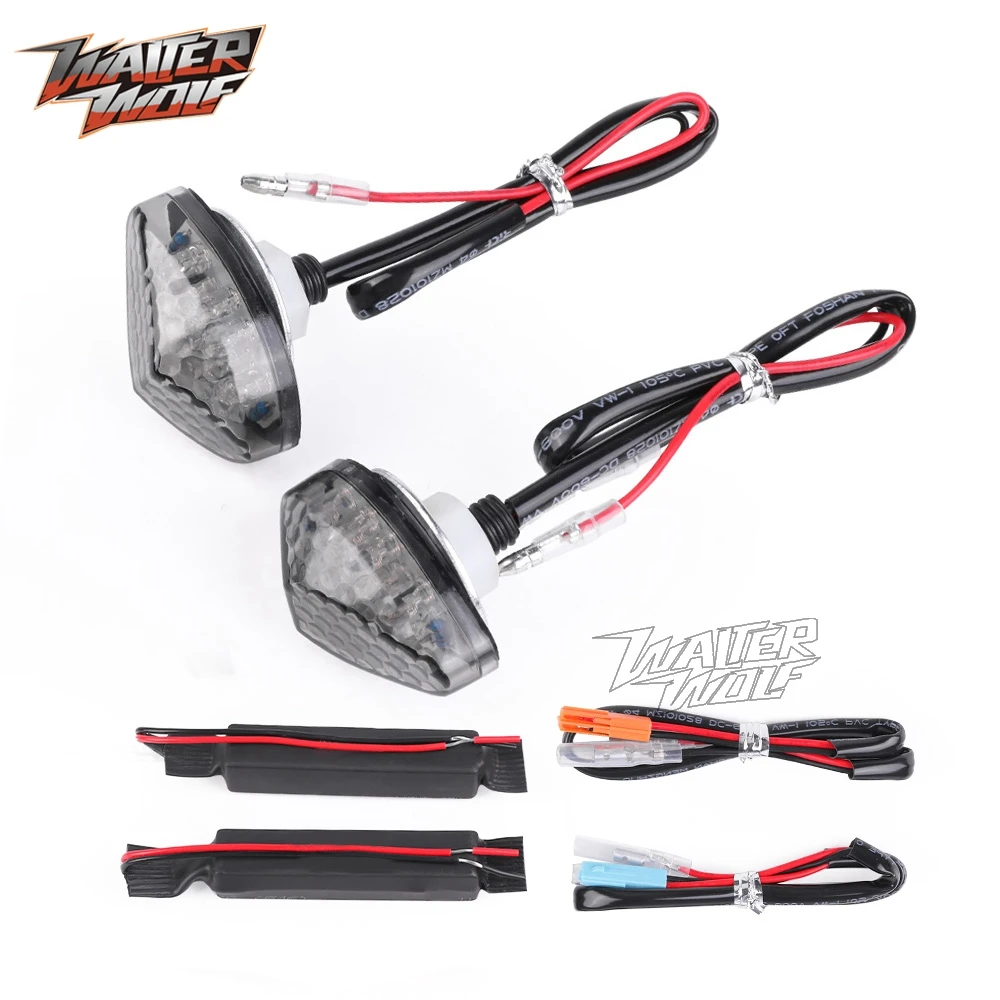 Motorcycle Smoke LED Turn Signal Flasher Blinker Light For Honda CBR 600RR 1000RR Fireblade CBR600F CBR600F4 CBR600 RR F F4
