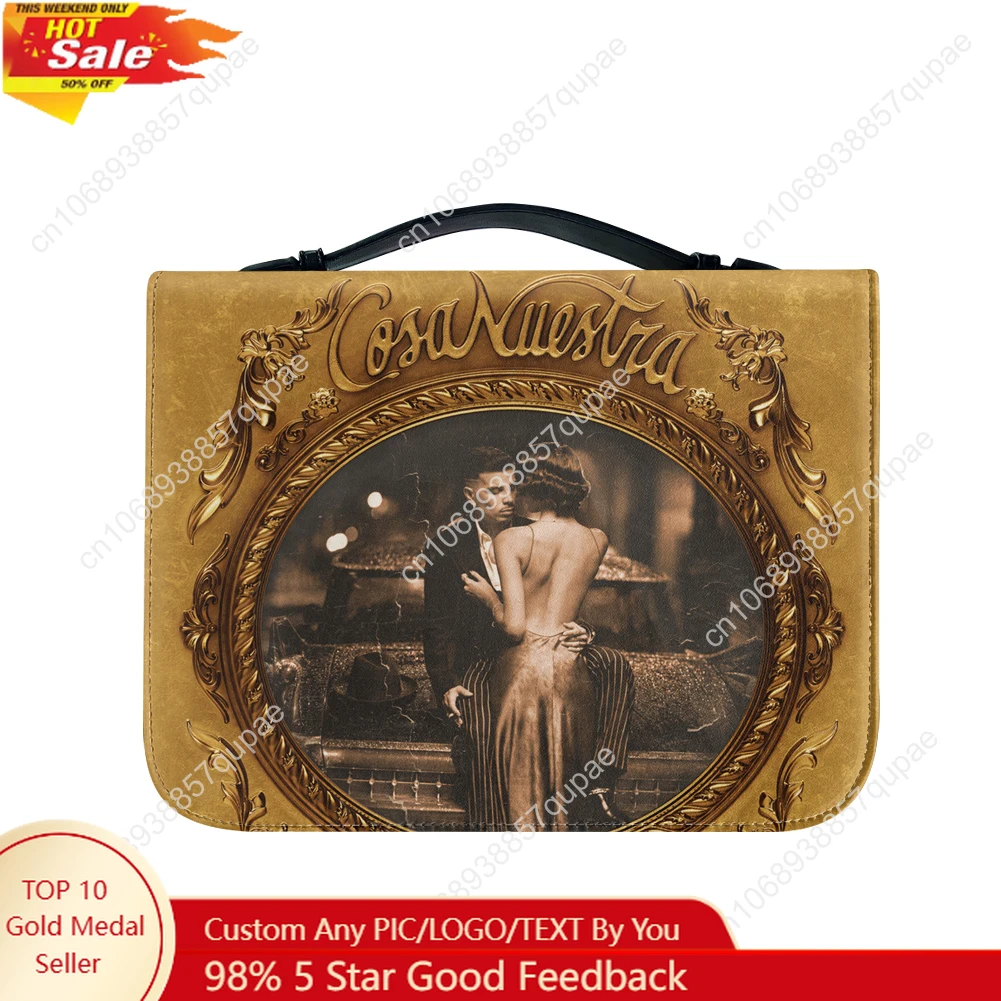 

Singer Rauw Alejandro Cosa Nuestra Bible Bags Christian Gifts Cover Bible Pack Waterproof Leather Bag Pockets Package Case