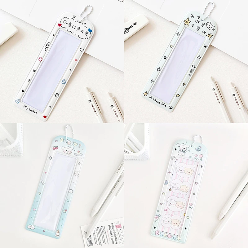 PVC Photo Booth Frames Cartoon Photo Booth Album For 2x6 Inch Photo Strips Wedding Album Bag Pendant School Stationery