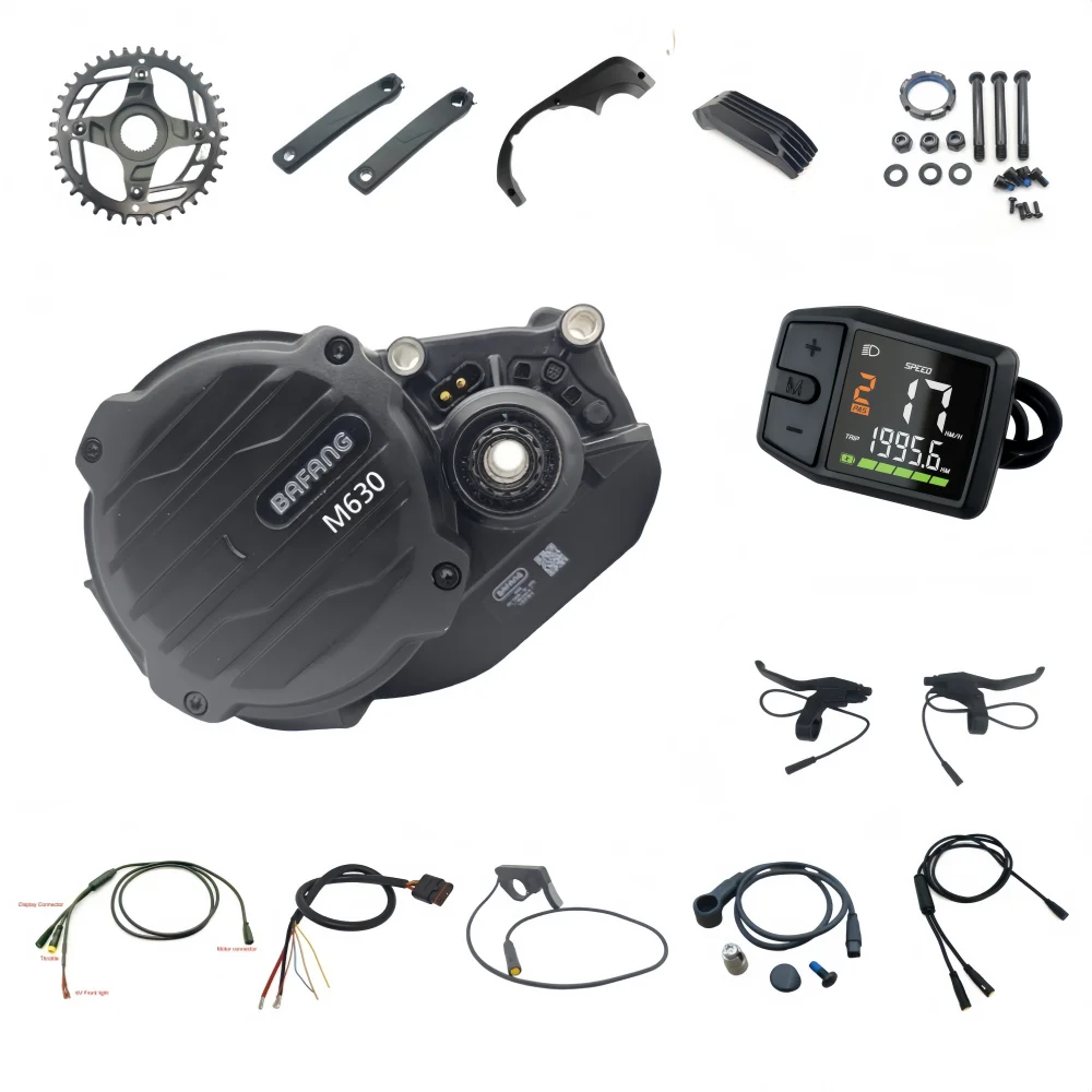 Комплект для переоборудования электровелосипеда Bafang M630 48V 52V 40A 35A 1500W с центральным двигателем для снежных условий, с дисплеем DZ41 (замена M620 G510)