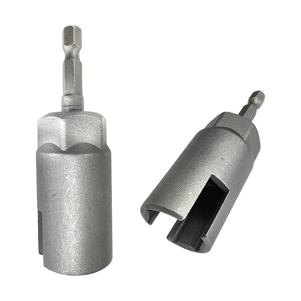 1pc cor natural soquete entalhado alça hexagonal 80mm chave de fenda elétrica borboleta buraco chave extensão ferramenta acessórios