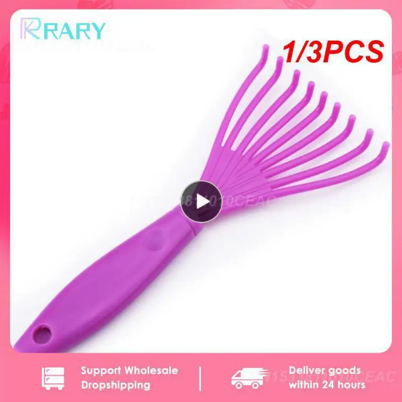 1/3PCS Air Cushion Comb Cleaner Small And Light Air Cushion Comb Rake Not Easy To Break Clean Up Dead Ends Comb Cleaner Black