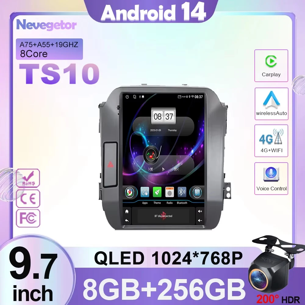 

Car Radio For KIA Sportage 3 SL 2010-2016 Tesla style 9.7 Inch Carplay Android 14 Auto Multimedia Video Player GPS No 2 DIN 5G