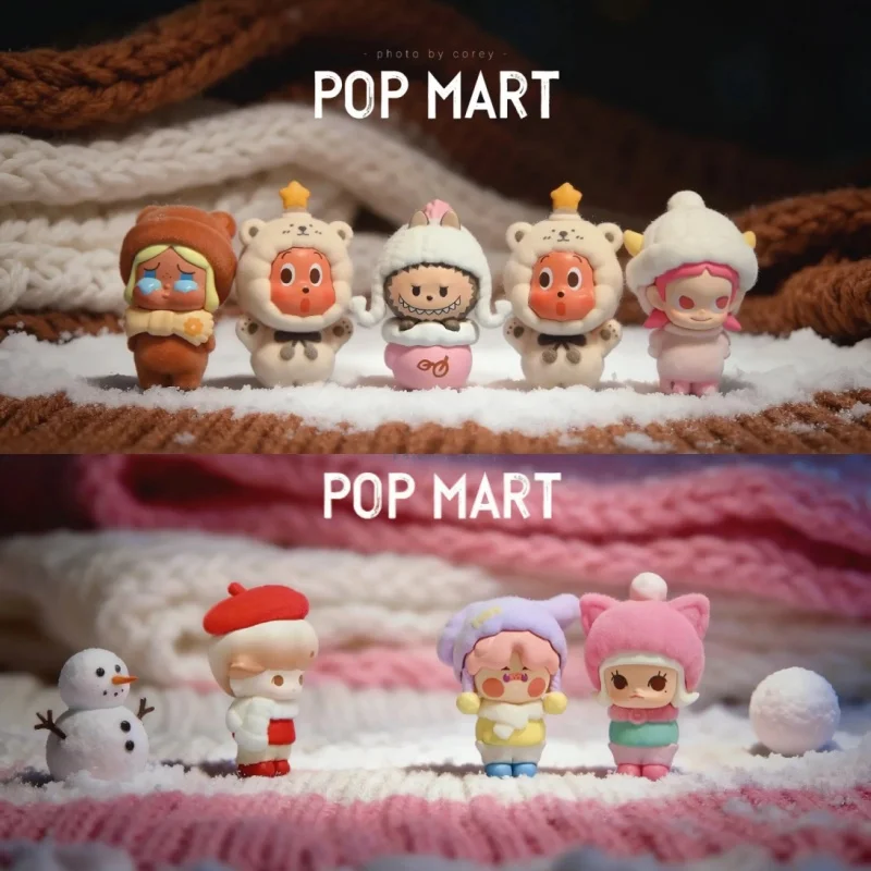 

POPMART Bubble Mart Puffy Warm Series слепая сумка мини-фигурка из частиц милый коллекционный орнамент подарок