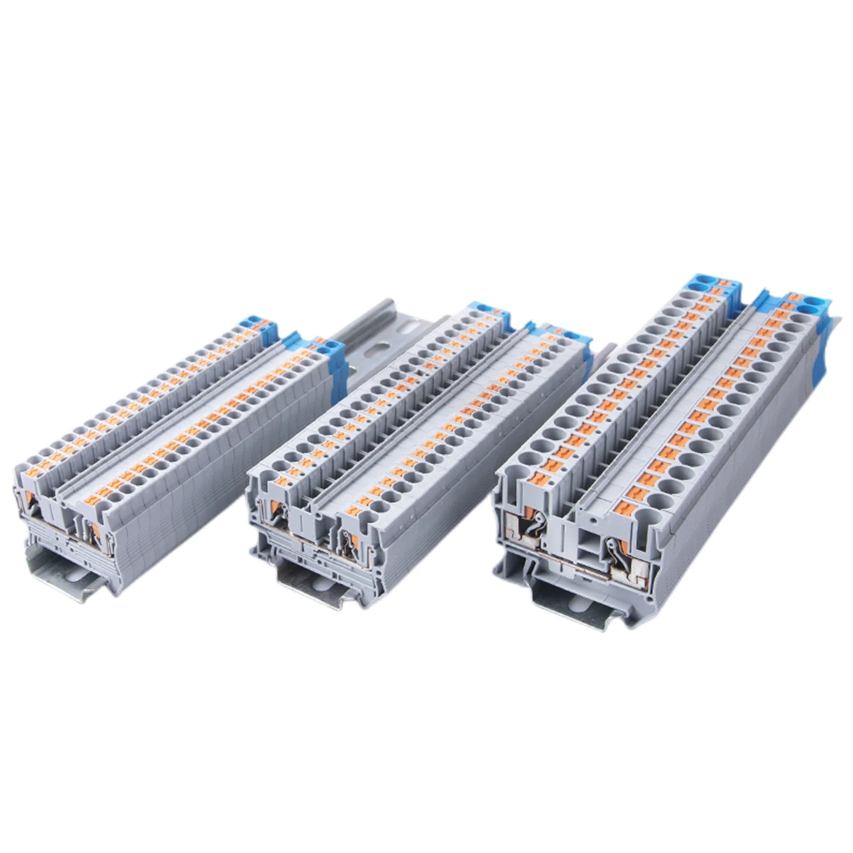 1/5/10PCS Din Rail Terminal Block PT-2.5 Push In Terminal Connector Spring Screwless Electrical Wire Conductor Terminal Block