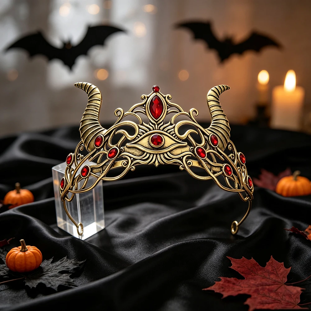 Gotische Demonenhoorn Boze Oog - Queen Accessories recensie en prijs