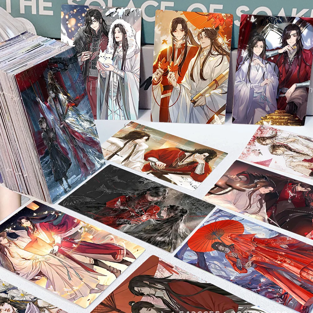 10/64 шт. аниме Tian Guan Ci Fu LOMO Card Stickers Xie Lian Hua Cheng HD уплотнительная этикетка наклейки на стену, канцелярские принадлежности, наклейки, игрушки