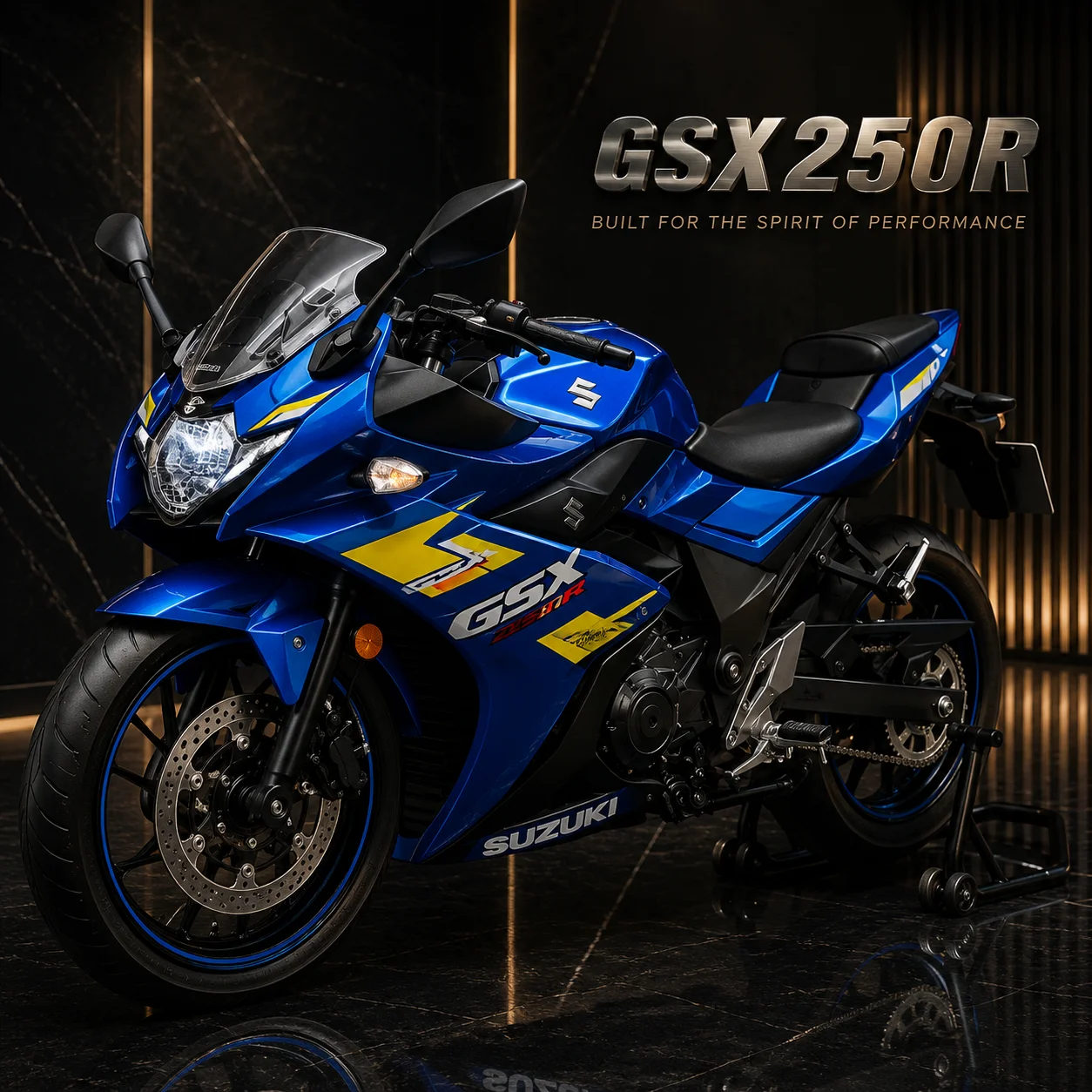 

1:12 Suzuki GSX-250SR Diecast Motorcycle Model, Alloy Racing Bike Toy with Sound & Light, Rubber Tires, Collectible Gift for Kid