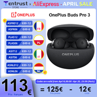 Global Version Oneplus Buds Pro 3 TWS Bluetooth Earphone 50dB Active Noise Canceling 43h Battery Life Bluetooth 5.4 IP55 AAC SBC