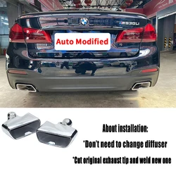 For BMW 5 Series G30 G31 Exhaust Tail Pipe 2018-2023 525i 530i 540i Upgrade 550 540i M Performance Muffler Tip