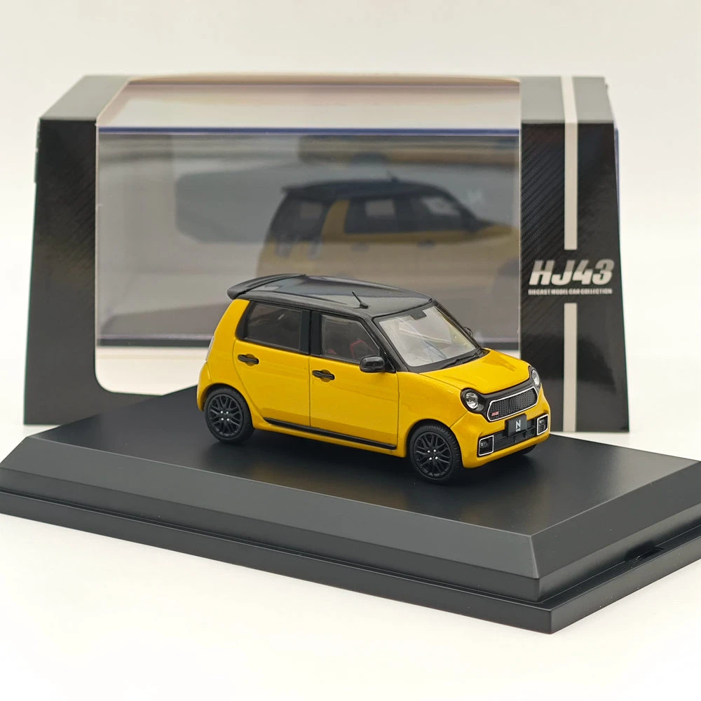 Hobby Japan 1:43 N-ONE RS Premium Yellow Pearl ll HJ432001Y Diecast Model Car Limited Collection Auto Toys Gift