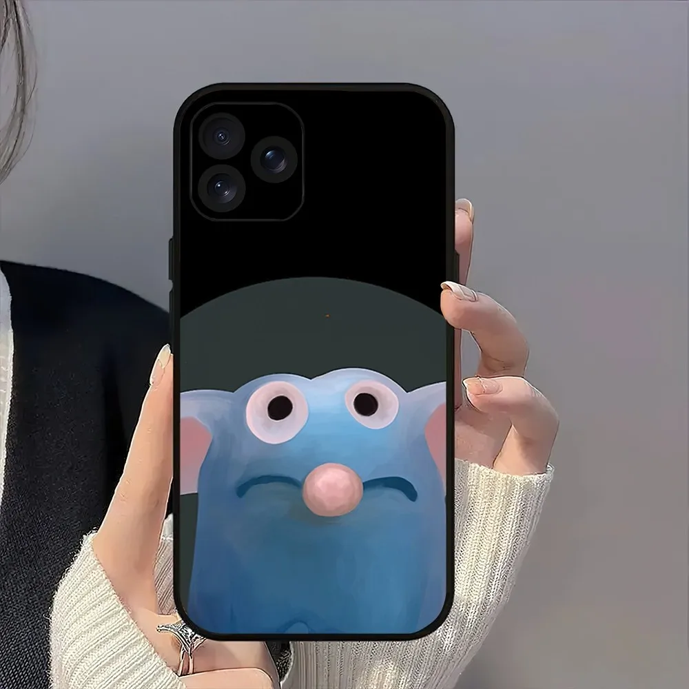 TV Cartoon Blue Mouse T-Tutter Cute House meme Phone Case For iPhone 8 14 15 13 12 11 Mini X Xr XS Pro MAX Plus Shell