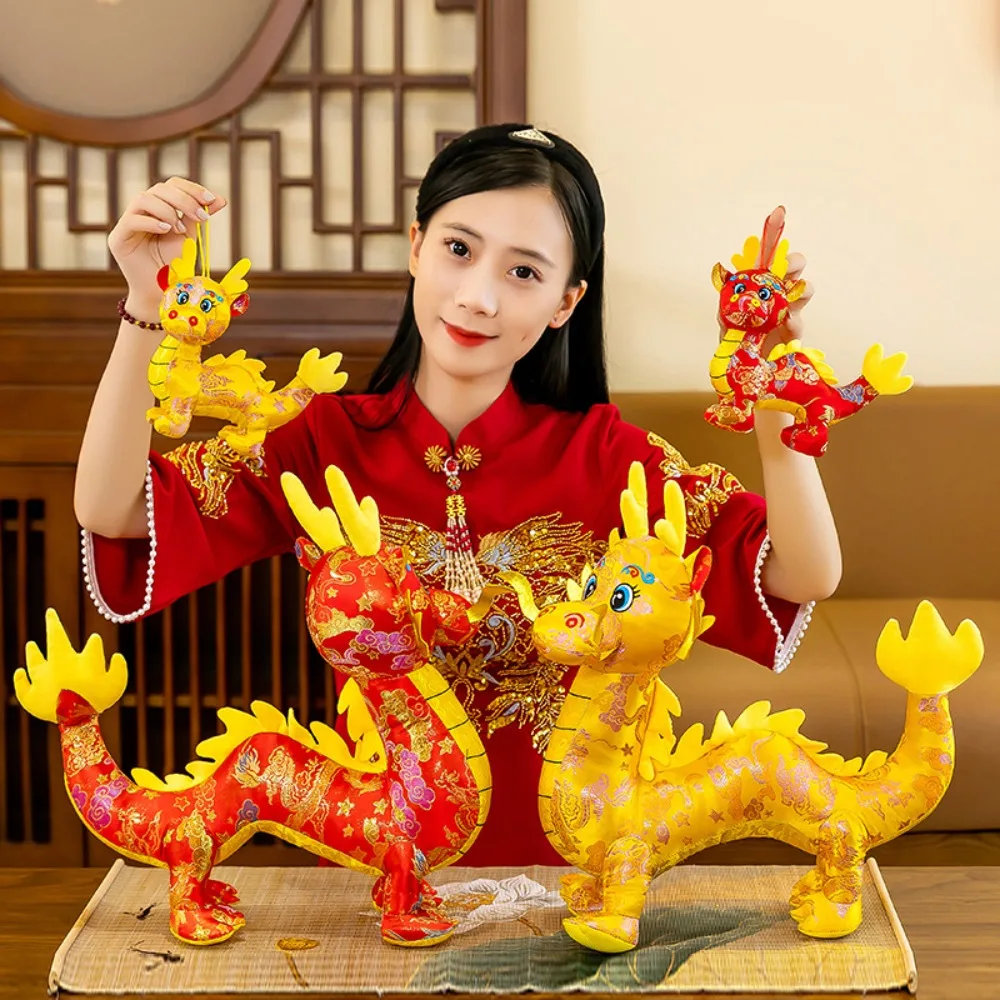 중국 용 플러시 장난감 동물 별자리 용 플러시 장난감 부드러운 봉제 용 인형 마스코트 인형