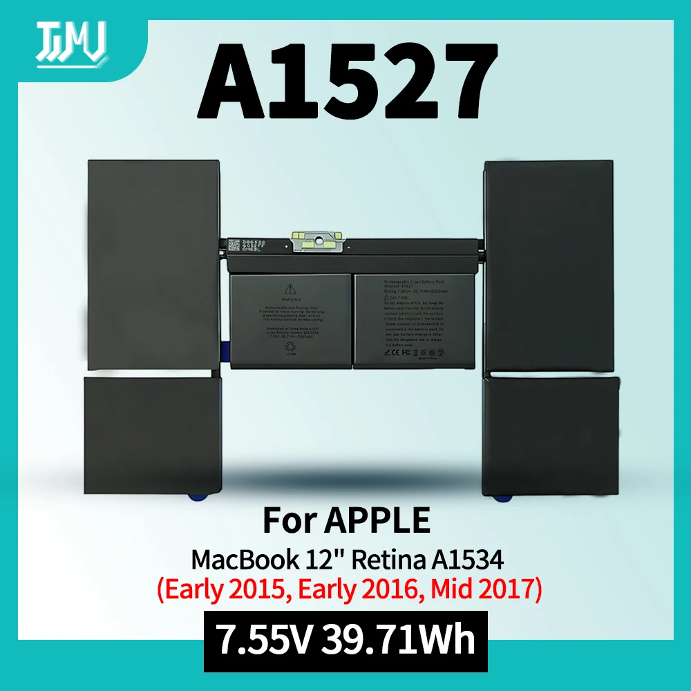 

A1527 A1705 Battery for MacBook 12" Retina A1534 (Early 2015, Early 2016, Mid 2017) EMC 2746 2991 3099 MLHA2 MJY32 MF855 MF865