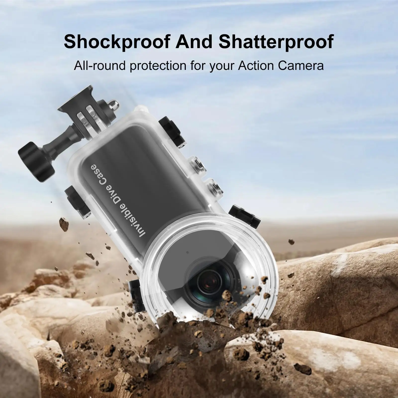 PULUZ 50m Wasserdichtes, Versiegeltes Tauchgehäuse für Insta360 X4 Unterwasser-Schutzhülle Sport-Action-Kamera-Zubehör – Detail 9