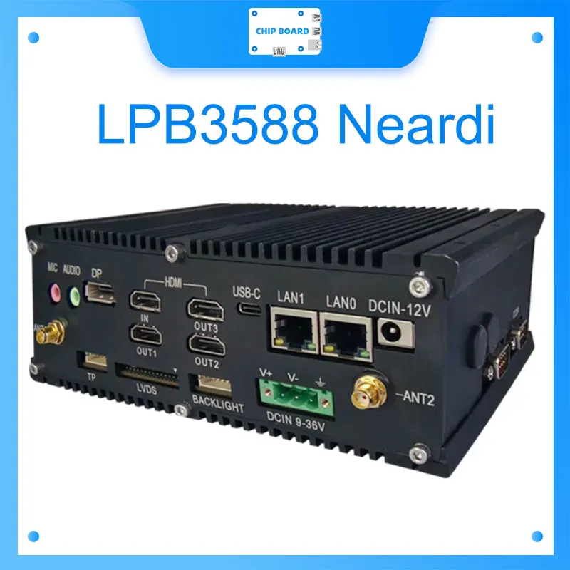 LPB3588 Neardi Rockchip LPB 3588 Smart Host 8-Core 8KAl Edge Computing Box（4+32G）