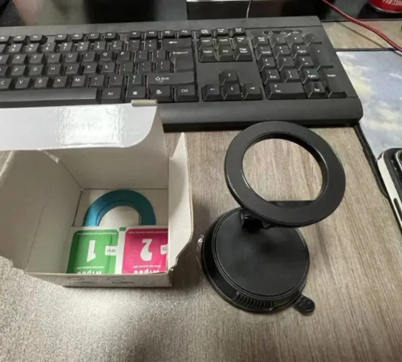 360 ° Rotation Magnetische Auto Telefon Halter Vakuum Saugnapf Stehen Мagnet Halterung Für iPhone 17 ~ 12 Gym/Fahren Vakuum telefon Halterung – Detail 2