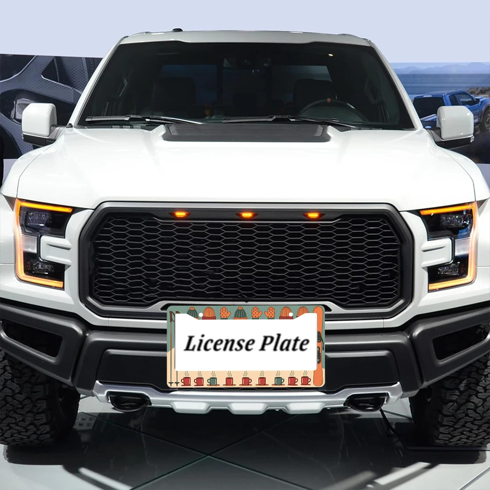 1 قطعة نمط الصبار البرتقالي والأخضر 2 حفرة إطار لوحة الترخيص ، مادة الألومنيوم ، 6x12 بوصة ، مع المسمار ، هدية تزيين السيارة