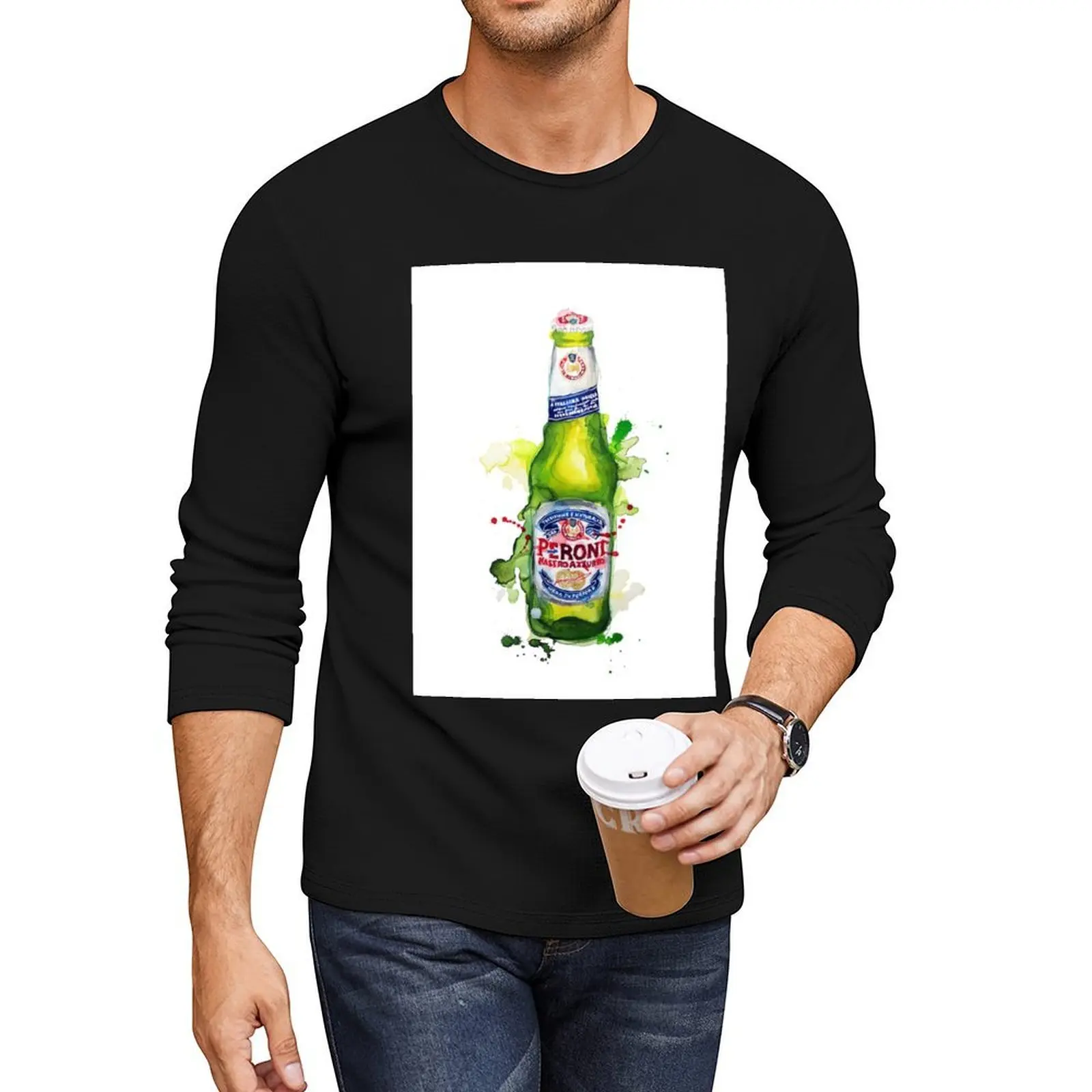 

Peroni Long T-Shirt black t shirts quick drying t-shirt hippie clothes black t shirt mens t shirts