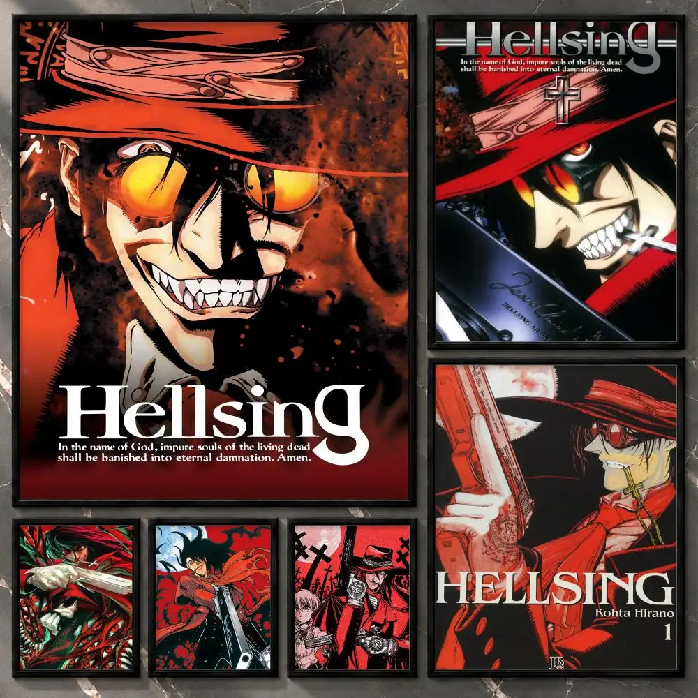 Celart Story Scene Otaku Fantasy Adventure Characterart Hellsing Poster Aesthetic Unframed Wall Prints for Bedroom & Living Room