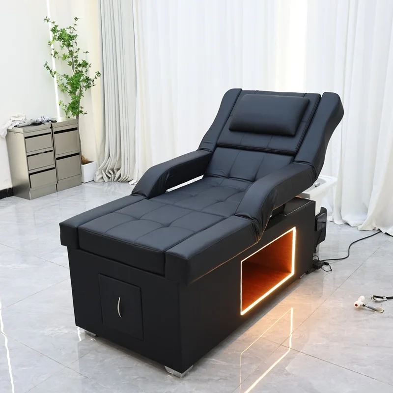 Thai Style Hair Salon Shampoo Bed Professional Electric Beauty Bed  Head Spa Water Circulation Massage Chair Pedicure Foot Spa