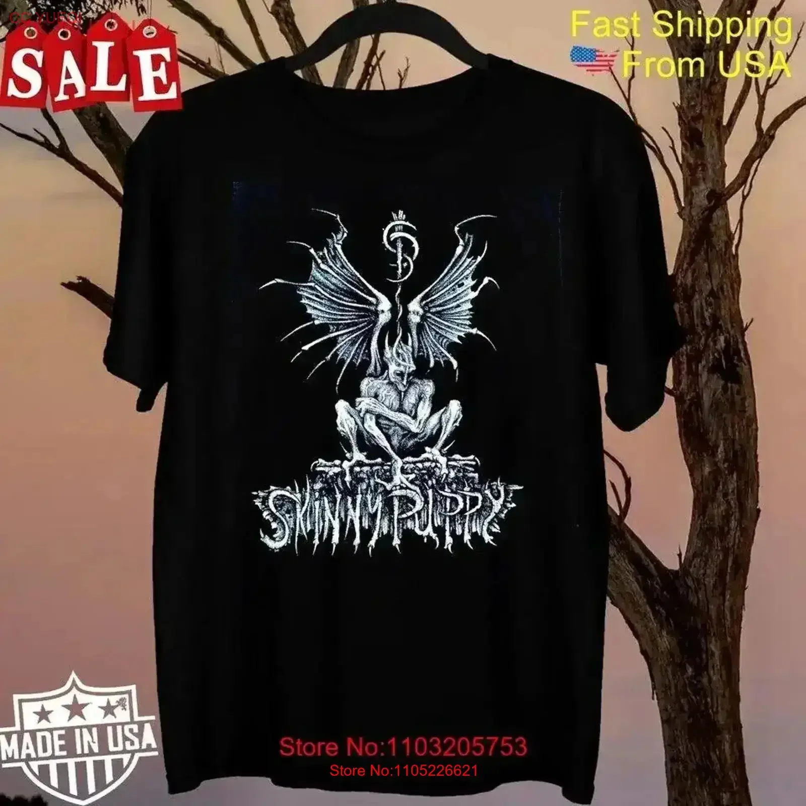 Skinny Puppy Last Rights For Fans All Size T Shirt TTT869 vintage Washed fashion Soft Comfortable homme Stylish vintage Washed