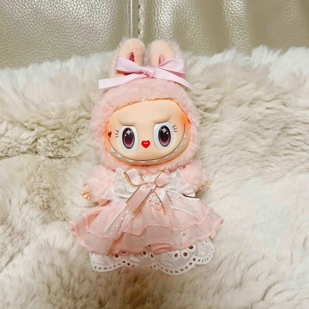 17cm Labubu/mokoko Doll Clothes Fashion Clothes Hoodies Doll Clothes Color Match Hoodies Dolls Accessories