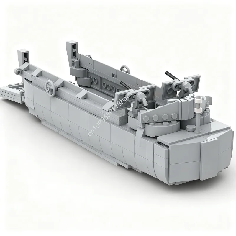 378 قطعة MOC الخالق مصمم مجموعات الهبوط الحرفية مركبة الموظفين LCVP نموذج اللبنات العمارة اللعب هدية الكريسماس