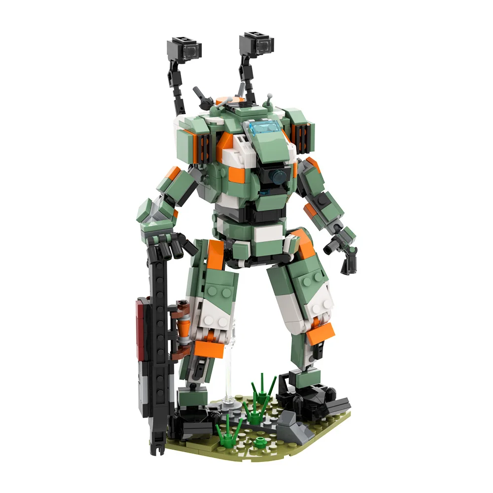 Juego MOC Titanfalls Mini versión bloques de construcción Bison Titan MechWarrior Legion Prime Titan ladrillos juguete ensamblado regalo para niños