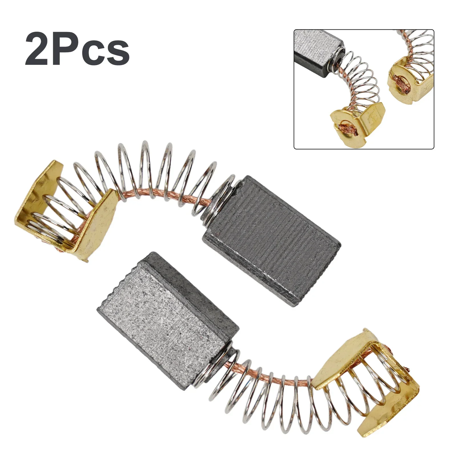 Borstels Motor Koolborstels Met Draad 15mm X 8mm X 5mm Hoek Koolstof Voor Algemeen Voor Motor Grinder Metalen Motoren