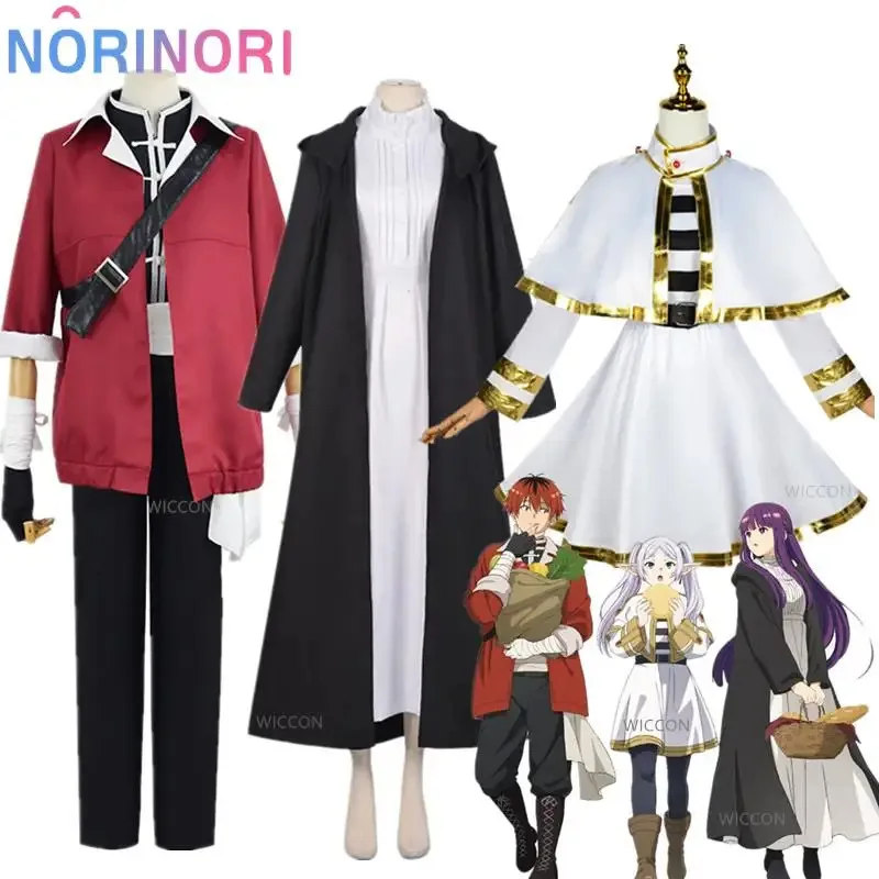 

Fern Stark Cosplay Costume Anime Frieren Beyond Journey's End Purple Wig Dress Cloak Trench Hairpin Uniform Frieren Halloween