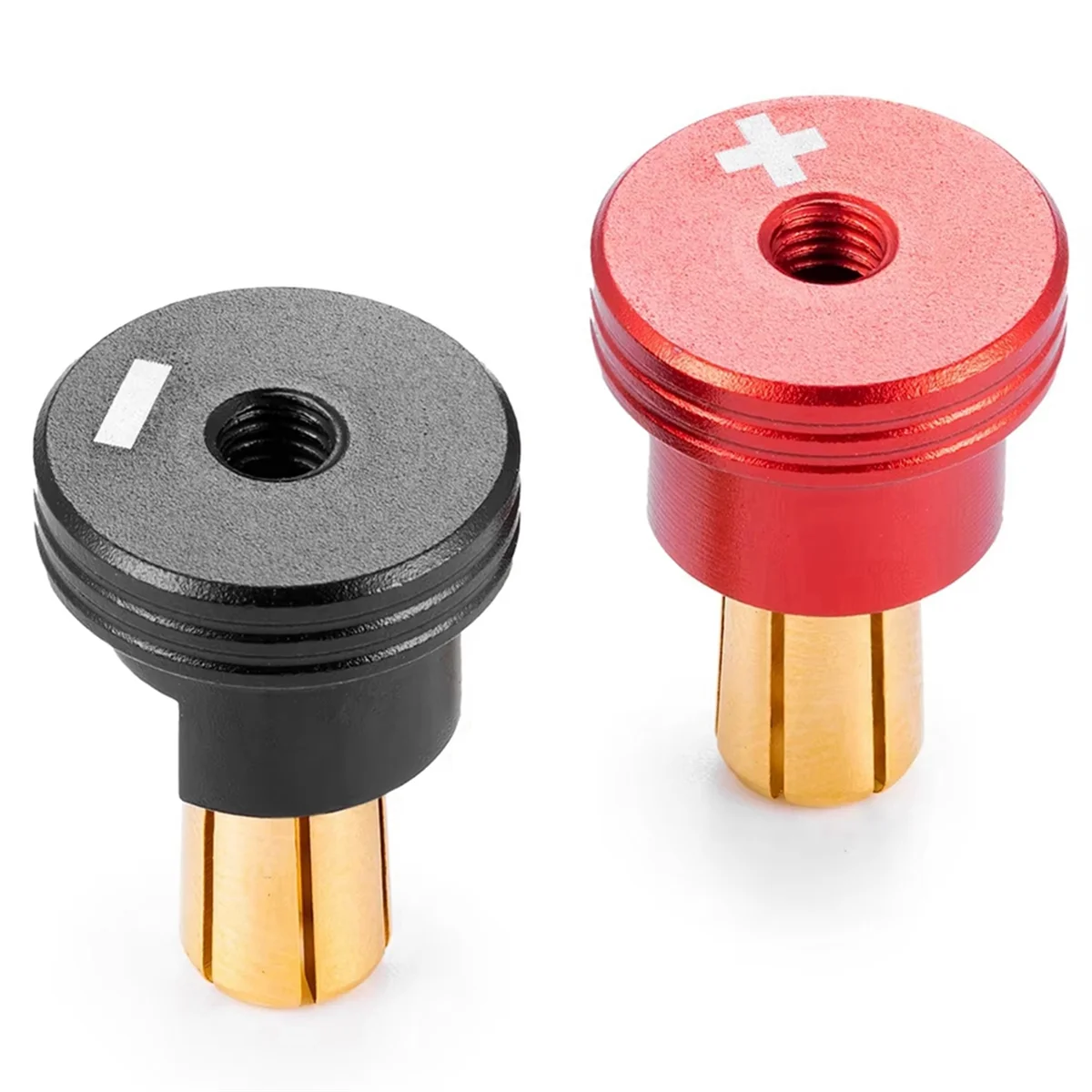 A002 5.0mm Metal Plug Banana Plug RC Car Lip Battery Connector with Metal Heat Sink for RC Model Cars