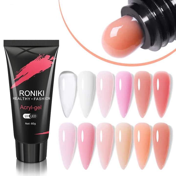 

Ladies' Favorite：OEM/ODM Factory Supplies New Arrivals OEM Private Label Hard Gel Acryl UV LED Gel for Nail Extension Poly Nail