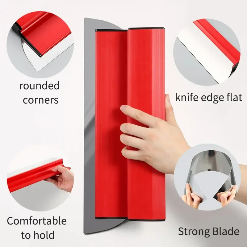 Imagem -02 - Stainless Steel Putty Knife Drywall Smoothing Tool Pintura Acabamento Skimming Blades 25 cm 40 cm 60 cm 80 cm 100 cm 120cm