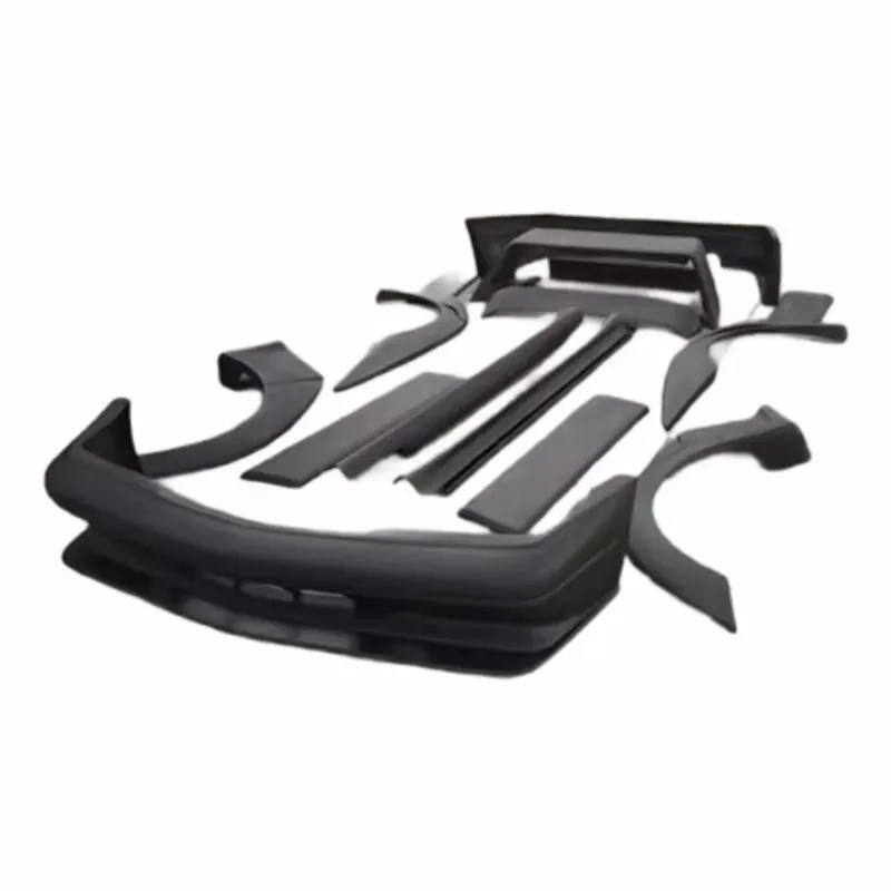 

For 190E W201 Body Kit Dry Carbon Fiber Upgrade Front Rear Bumper Fender Side Diffuser