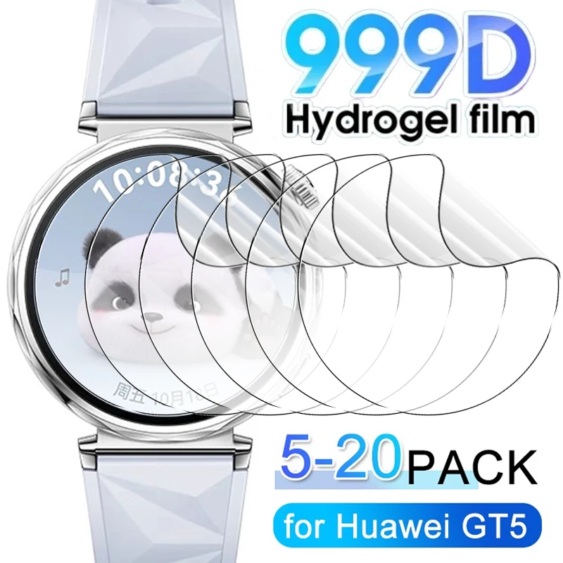 5-20PCS Hydrogel Film for Huawei Watch GT5 GT 5 41/46mm Smartwatch HD Anti-scratch Screen Protector for GT5 41mm 46mm No Glass