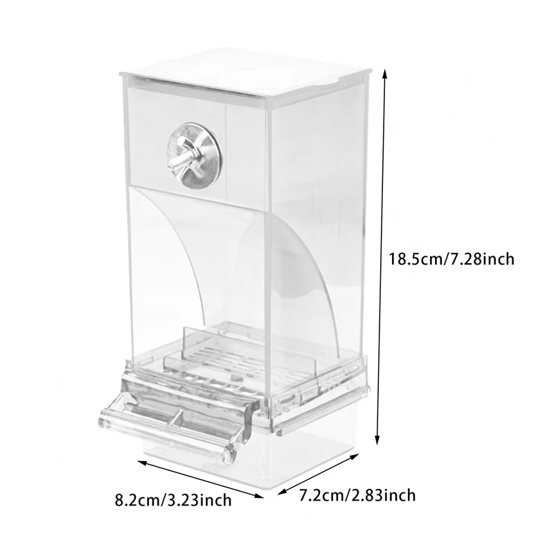 Picture 7: No Mess Bird Feeders Automatic Parrot Feeder Drinker Plastic Seed Food Container Cage Accessories For Small And Medium Parakeets