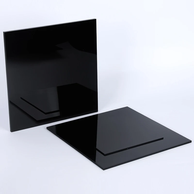 Glossy Black Acrylic Sheet Board Organic Glass Polymethyl Methacrylate Thickness 2/3/4/5/6/8/10/12/15/20/30/40/50mm