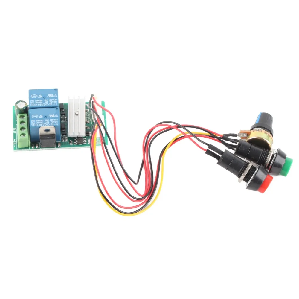 6V 12V 24V Motor Speed Controller CW CCW Rotation 3A Current Rating PWM Regulator Switch Adjustable Voltage Overload Protection